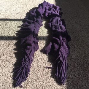 Frenchi Accessories - purple ruffle scarf Frenchi Accessories - purple ruffle scarf